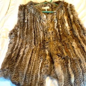 Luxurious real fur vest